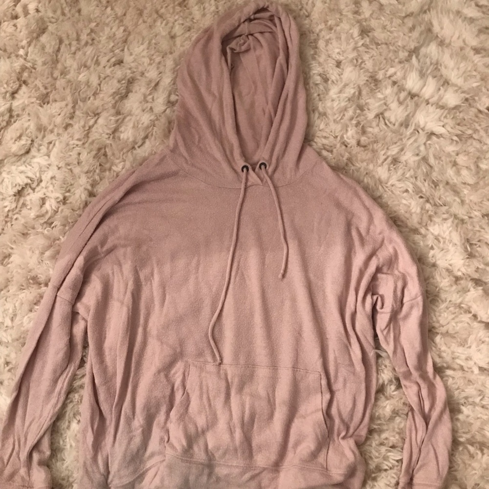 American Eagle pink sweater hoodie